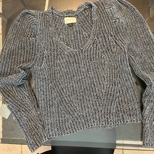 Sweater with Shoulder-pad Sleeves